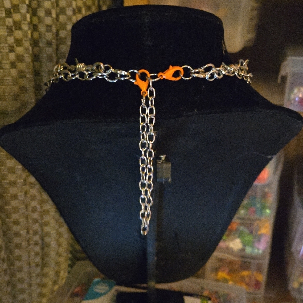 Multicolor Chain Necklace - Picture 9 of 10